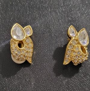 Swarovski Goldtone earrings